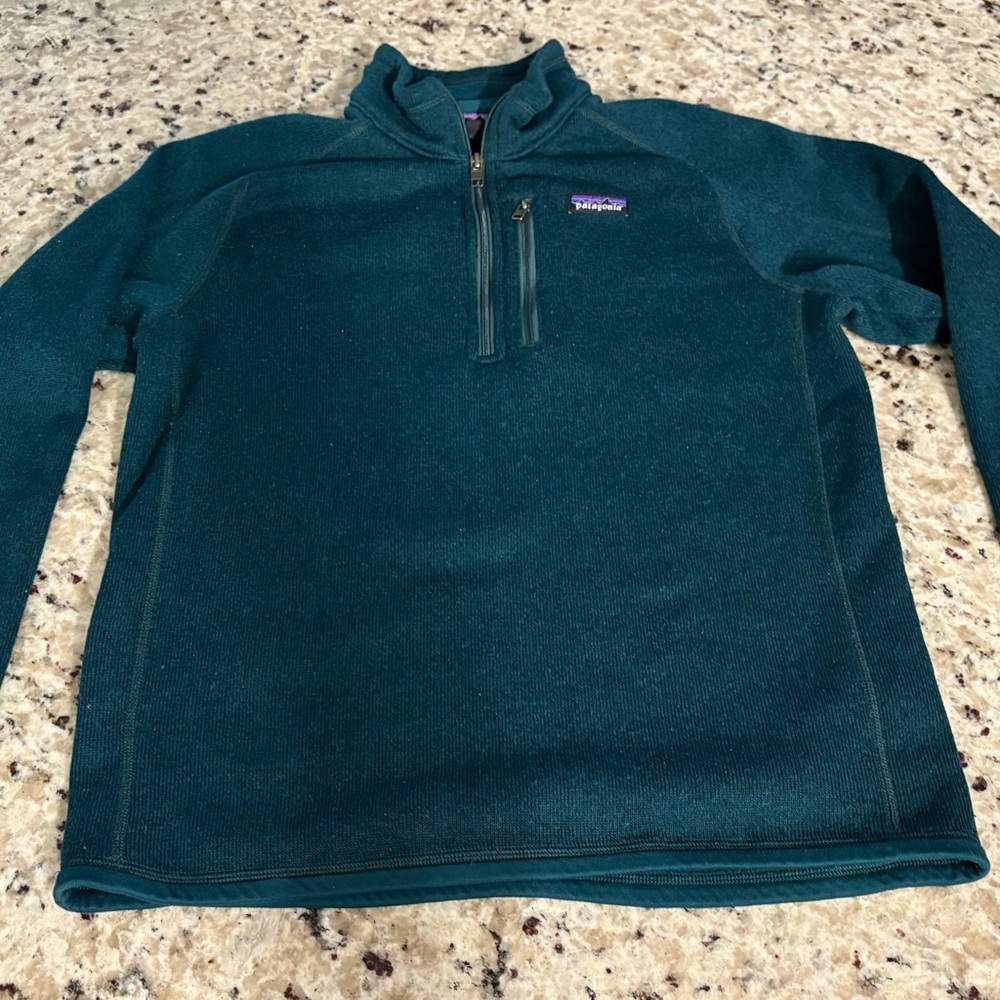 Patagonia Green Sweatshirt Quarter-Zip Fleece